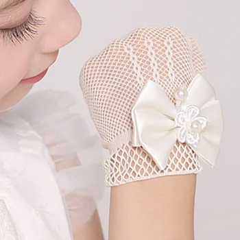 Otrok je poroka cvet dekle obleko, rokavice dekleta očesa elastične rokavice rokavice nevesta