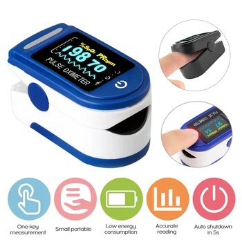 Oximeter Nasičenost Srčnega utripa, Spremljanje Prst Posnetek Impulz Odkrivanje Prsta Doma Detektor OLED Zaslon Impulz Oxymeter