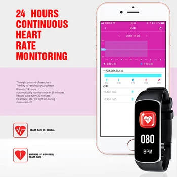 Pametna Zapestnica Band B2 Nepremočljiva Bluetooth Manšeta Žensko Fiziologijo Opomnik Srčnega Utripa Fitnes Tracker