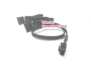 PCI-E 6 pin Moški 1 do 4 SATA 15pin Modularni powr dobava kabla za Corsair RM1000i RM850i RM750i RM650i PSU