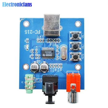 PCM2704 Audio DAC USB na S/PDIF Zvočne Kartice Dekoder Odbor 3,5 mm Analogni Koaksialni Optični Izhod Hi Fi Modul