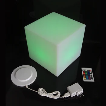 PE Materiala RGBW Polnilna 16color spreminjanje LED Kvadratne Kocke tovarne neposredno prodajo 20*20*20 cm led cube stol brezplačna dostava 10pcs