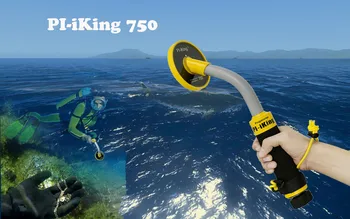 Pi-iking 750 30 m Ciljanje Pinpointer Impulz Indukcijo (PI) Podvodni Detektor Kovin Vodoodporni Vibrator