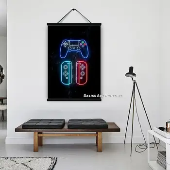 Platno igre Playstation Stikalo Slike Doma Dekoracijo Slike Plakat HD Natisne Wall Art Modular Dnevna Soba Uokvirjena