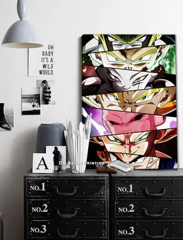 Platno Japonski anime Oči Slike Doma Dekoracijo Slike Plakat HD Natisne Wall Art Modular Dnevna Soba Uokvirjena