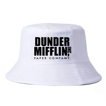 Podjetje klobuk Moških Urad TV Show Dunder Mifflin Papir vedro klobuk Poletje Harajuku pop Fishermans klobuk