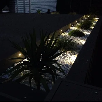 Podzemne Svetilke 0,6 W LED Stopnice Svetilke, IP65 LED Vrt Post Pot Nepremočljiva Razsvetljavo na Prostem Krova Plinth Lučka 10pcs/set F101-10