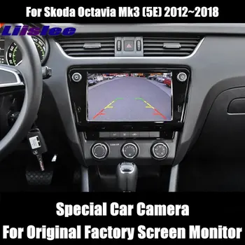 Pogled Od Zadaj Vzvratno Kamero Za Skoda Octavia Mk3 2012~2018 / Priključite Prvotnih Tovarniških Zaslona Združljive / Parkirna Kamera