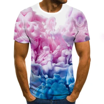 Poletje moda 3d tiskanja kratkimi rokavi moški in ženske t-shirt priložnostne hip hop obleke poletje vrh