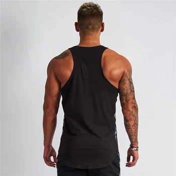 Poletje moških brez rokavov telovnik moda telovadnic moška oblačila jogger bodybuilding singletnega fitnes moški telovnik