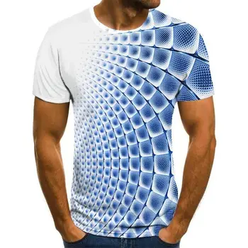 Poletje nova več barve 3D grafika print majica s kratkimi rokavi Moški Ženski Osebno Moda ulične Športna majica