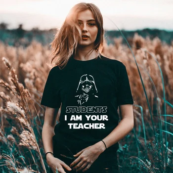 Poletje ženske, jaz sem tvoj učitelj majica femme ženska srajce ženska smešno slog tshirt študent harajuku majica s kratkimi rokavi ženske t srajce