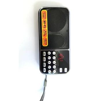 POLNO-L-088AM Dual Band Polnilna Mini Prenosni Žepni Digitalni Auto Scan AM, FM Radijski Sprejemnik z MP3 Glasbo, Avdio Predvajalnik Spea