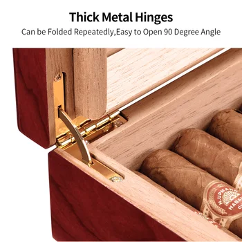 [POPUST POVEZAVA] CIGARLOONG 2 Deli Cigar Humidor Polje Fit 30 cedrovine Higrometer Kajenje Cigar Dodatki, Darila Primeru CA-0121