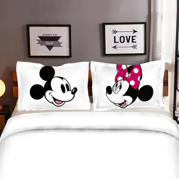 Posteljnina Mickey Mouse Niz Božično Darilo Mehko, Tekstil Doma, Spalnica Twin Dvojno Kraljica Kralj velikost Otrok Nekaj Študentske postelje set