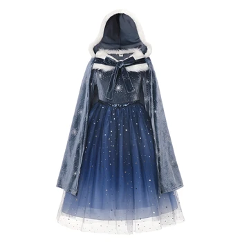 Pozimi Elsa Oblačenja za Dekleta Halloween Otroci Cosplay Stranke Obleke Božični Kostum Otrok Princesa Obleko Gor Zamrznjene Oblačila