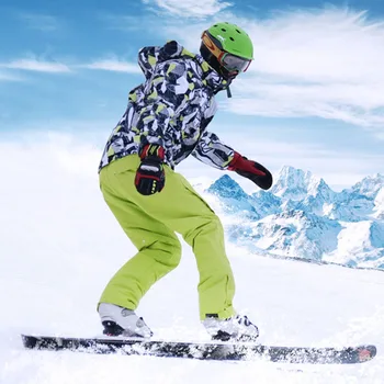 Pozimi Toplo Ski Jakna Moški Nepremočljiva Snowboard Jakno, Hlače, Pohodništvo, Lov Windproof Smučanje Obleko Dihanje Plašč