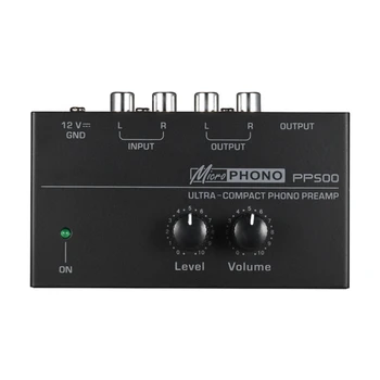 Pp500 Ultra-Kompaktno Phono pre-amp Preamplifier s Stopnjo & Glasnosti Rca Input & Izhod 1/4 Palca Trs Izhodni Vmesniki,Eu