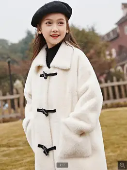 Pravi Fur Coats 2020 Pozimi Novo Mink runo Vrhnja oblačila striženju Ovac, Debelejši Tople Jakne za dekleta Nevihte gumb Površniki Y3429
