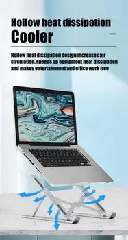 Prenosni Laptop Stojala Plastična Zložljiva Podporne Baze Prenosnik Tablet Stojalo Z 10 Speed Nastavitev Višine Za Macbook Dropship