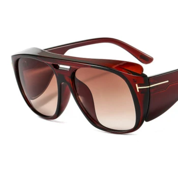 Prevelik Kvadratnih Sončna Očala Ženske 2020 Luksuzne Blagovne Znamke Oblikovalec Retro Velik Okvir Sončne Očala Za Moške Osebnosti, Široko Noge Odtenki