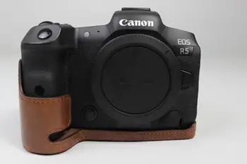 Primerna za Canon eosr5 fotoaparat torba eosr6 zaščitni rokav pol znanja r5 R6 polovico Telesa zajema lupini Z trak Baterije Odpiranje