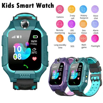 Q19 Otroci Gledajo Otroci Pametna Zapestnica LBS Položaja Lacation SOS Fotoaparat, Telefon Glasovni Klepet Smartwatch Vgrajen Učenje Igre