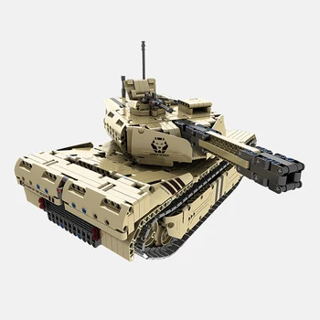 Qihui M1A2 Abrams Glavni Bojni Tank ZDA Daljinski nadzor Tank izobraževalne gradnik Vojaške mehanski model Z motorjem igrače