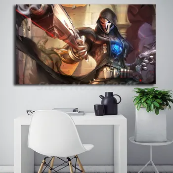Reaper Overwatchs Igre Umetnine Wall Art Platna, Plakati, Tiskanje Slikarstvo Stenske Slike Za Office Dnevni Sobi Doma Dekor Umetnine