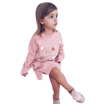 Resnično Baby Dekle Pismo Puloverju Majica Oblačila, otroška Oblačila Malčka Otroci Obleke Otrok Oblačila Ropa Ninos #5L