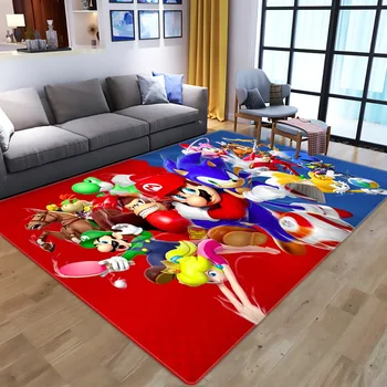Risanka Anime Otroci igrajo Območje Odeje Mario Super Značaj 3D tiskanje Preproge za dnevno Sobo, Spalnica, Velika Preproga Otrok Igra Mat