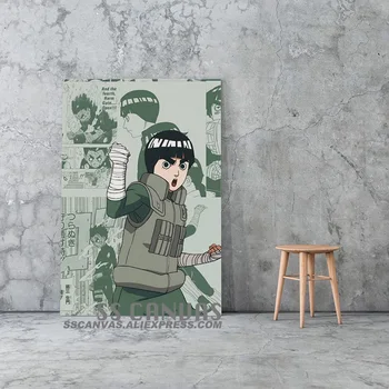 Rock Lee Anime Naruto Estetske Platno Slikarstvo Dekor Wall Art Slike Spalnica Študija Doma Dnevna Soba Dekoracijo Tiskanje Plakata