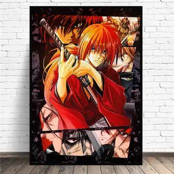 Ronin Kenshin Samurai XAnime Umetnosti Tiskanja Sodobne Plakat Stenske Slike Dnevna Soba Dekor