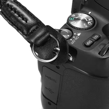 Ročno Pleteni Fotoaparat Enotni Ramenski Vratu Vrv Trak + Usnje Za Leica Sony