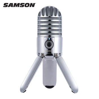 Samson Meteor Mic USB Studio Kondenzatorski Mikrofon in SR850 uporabo Slušalke za Računalnik Doma Studio ali Programske opreme za Prepoznavanje Glasu