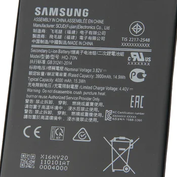 Samsung Original Rezervno Baterijo Telefona HQ-70N Za Samsung Galaxy A11 A115 SM-A115 Originalnih Nadomestnih Telefon Baterija 4000 mah