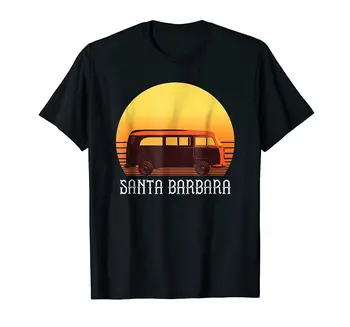 Santa Barbara T Shirt Sunset Hipi Van Shirt Majica S Kratkimi Rokavi Moški Letnik Darilo Tee
