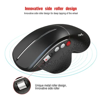 SeenDa 2.4 G Wireless mouse Optical 6 Gumbe Gaming Miška USB, Ergonomska 3600DPI 10M brezžično Miško Za Namizni Prenosni računalnik