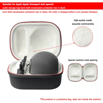 Shranjevanje Trdo Lupino Prenosni Hitro Sprostitev Lahka Zaščitna Smart Zvočnik Vrečka za Apple HomePod Mini