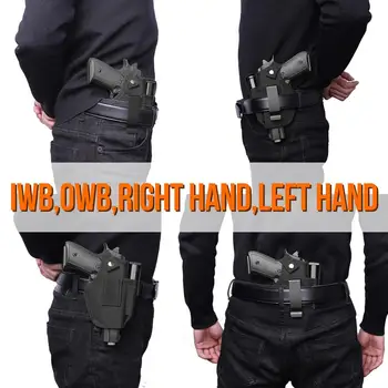 Skriti Pištolo Tulec za Desno Levo Roko Pripravi IWB OWB Pas Pištolo Tulec z Revijo Režo za Vse Strelnega orožja, Pištole