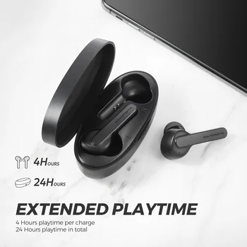 SoundPEATS Truecapsule Bluetooh 5.0 Pravi Brezžični Čepkov v Uho TWS Slušalke High Definition Mic Auto-Par Brezžične Slušalke