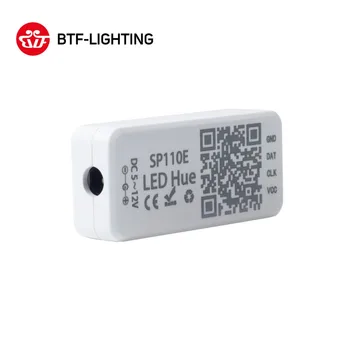 SP110E Bluetooth Controller DC5-12V Za WS2812B SK6812 RGB/RGBW Čarobne Luči LED, Pixel Trakovi Pametni Telefon APP Nadzor IOS/Android