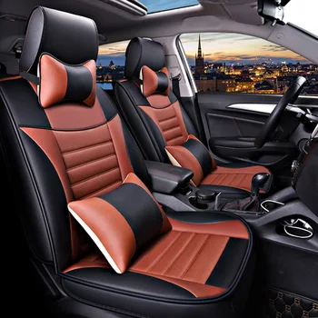 (spredaj+zadaj) luksuznega usnja avto sedeža kritje za Chevrolet blazer captiva kobalt cruze 2010 2009 2008 2007