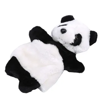 Srčkan Panda Ročna Lutka Baby Vrtec Srčkan Mehko Roko Smešno Lutke Igrače Otroci Plišastih Lutka Izobraževalne Igrače