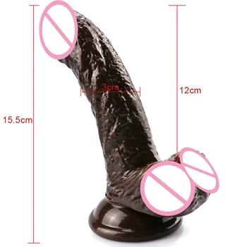 Strap-on Realističen Dildo Analni Penis z veliko Sesalno Pokal Prilagodljiv Seks Penis za Začetnike Femal Masturbacija Erotično Sex Igrače