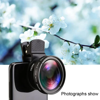 Strokovno HD Kamero Telefona Objektiv 2 v 1 Objektiv 0.45 X širokokotni in Makro Objektiv Kamero Telefona, Zamenjava M