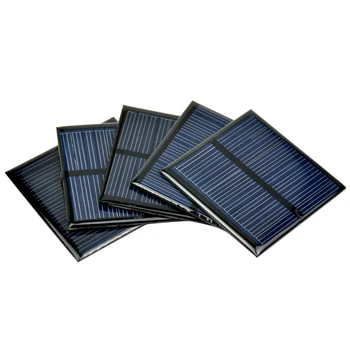 SUNYIMA 10pcs Poli 5,5 V Sončne celice 80MA Polikristalni Solarni Ploščo Celice DIY Solarni Polnilec Sunpower Sistem, 60*60 MM