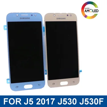 Super AMOLED zaslon LCD Za Samsung Galaxy J5 J5 2017 J530 SM-J530F J530M LCD zaslon na dotik, računalnike komponente z svetlosti adjustme