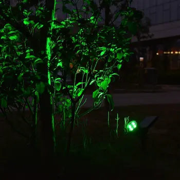 T-SUNRISE Prostem Sončne Svetlobe Kota Nastavljiv 4 LED Osvetlitev Nepremočljiva Vrt Svetlobe za Dvorišče Pot Zelena Barva