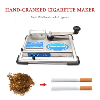 Tabletop Ročno Zvijanje Cigaret Pralni Iz Nerjavečega Jekla Strani Ročice Tobak Roller Maker Cigaret Injektor Kajenje Orodje